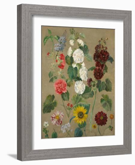 Untitled (Flowers)-Eugene Delacroix-Framed Giclee Print