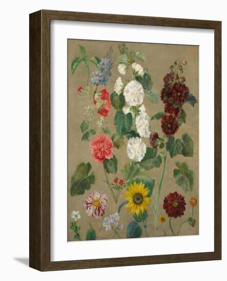 Untitled (Flowers)-Eugene Delacroix-Framed Giclee Print