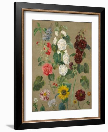 Untitled (Flowers)-Eugene Delacroix-Framed Giclee Print