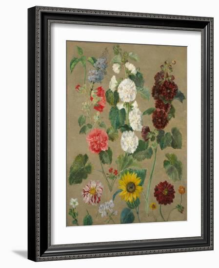 Untitled (Flowers)-Eugene Delacroix-Framed Giclee Print