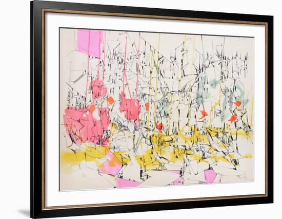 Untitled - Futuristic Cityscape I-Dimitri Petrov-Framed Limited Edition