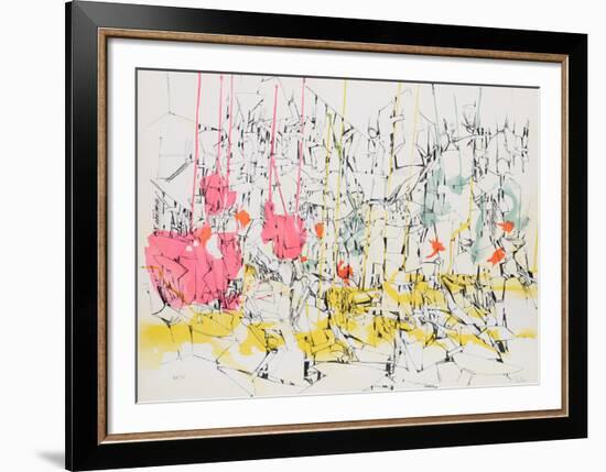 Untitled - Futuristic Cityscape II-Dimitri Petrov-Framed Limited Edition