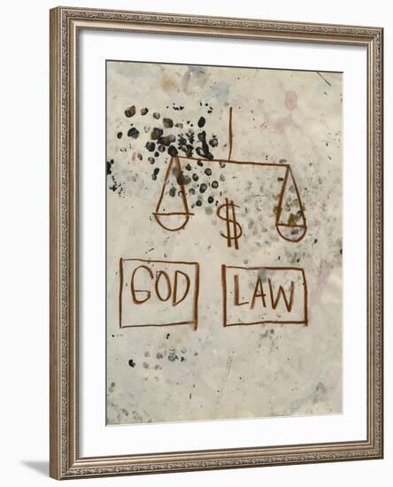 Untitled (God - Law)-Jean-Michel Basquiat-Framed Giclee Print