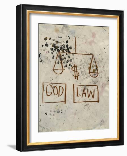 Untitled (God - Law)-Jean-Michel Basquiat-Framed Giclee Print