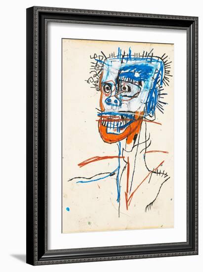 Untitled (Head of Madman), 1982-Jean-Michel Basquiat-Framed Giclee Print