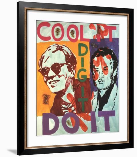 Untitled , Heavy Burschi with Warhol, c.1989-90-Martin Kippenberger-Framed Art Print