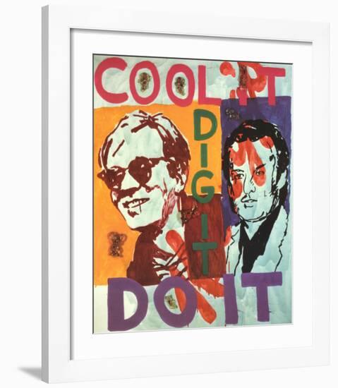 Untitled , Heavy Burschi with Warhol, c.1989-90-Martin Kippenberger-Framed Art Print