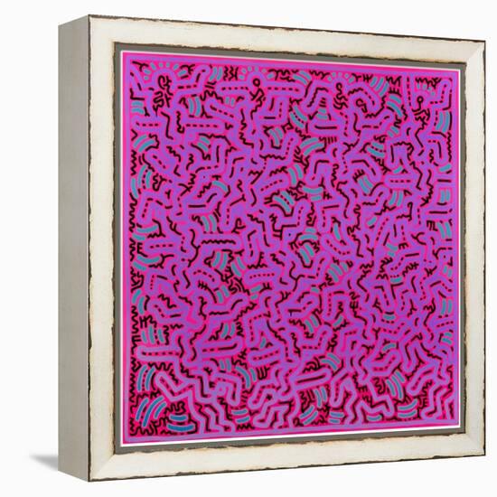 Untitled, June 1, 1984-Keith Haring-Framed Premier Image Canvas