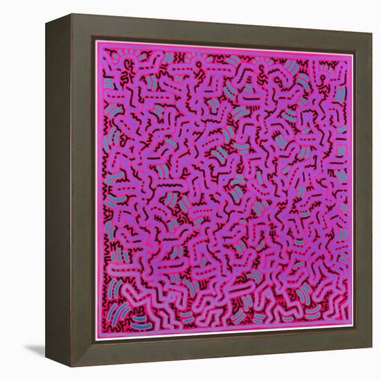 Untitled, June 1, 1984-Keith Haring-Framed Premier Image Canvas