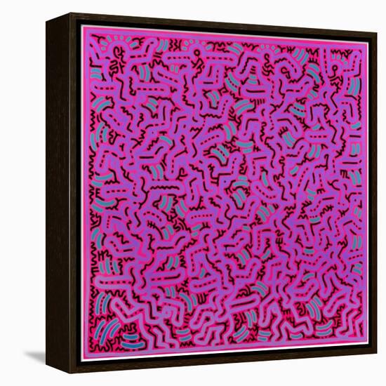 Untitled, June 1, 1984-Keith Haring-Framed Premier Image Canvas