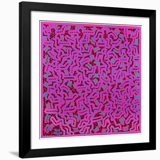 Untitled, June 1, 1984-Keith Haring-Framed Giclee Print