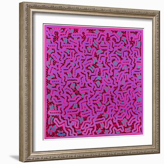 Untitled, June 1, 1984-Keith Haring-Framed Giclee Print