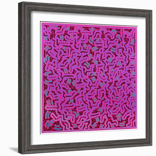 Untitled, June 1, 1984-Keith Haring-Framed Giclee Print