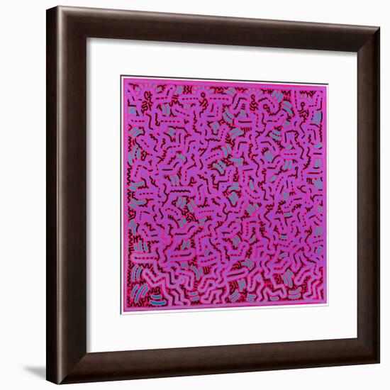 Untitled, June 1, 1984-Keith Haring-Framed Giclee Print