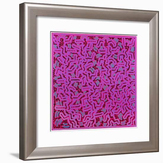 Untitled, June 1, 1984-Keith Haring-Framed Giclee Print