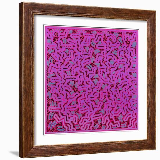 Untitled, June 1, 1984-Keith Haring-Framed Giclee Print