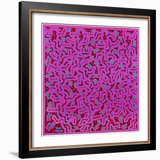 Untitled, June 1, 1984-Keith Haring-Framed Giclee Print