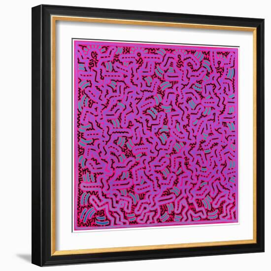 Untitled, June 1, 1984-Keith Haring-Framed Giclee Print