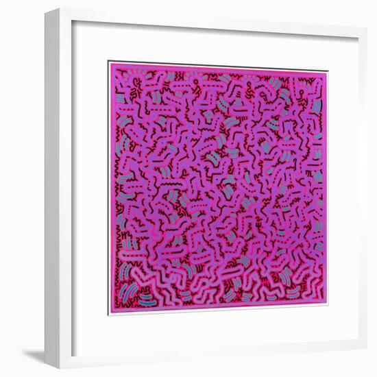 Untitled, June 1, 1984-Keith Haring-Framed Giclee Print