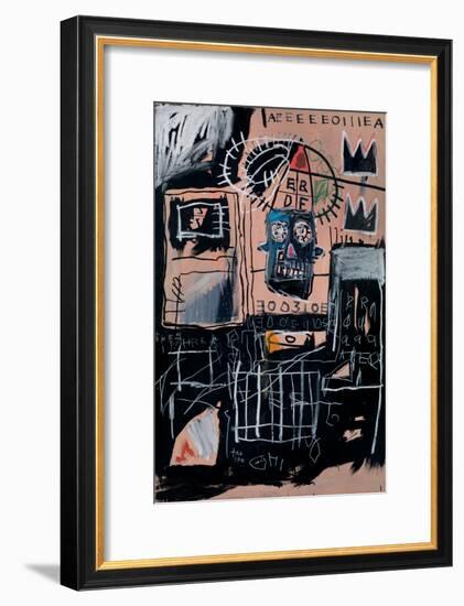 Untitled (Loans)-Jean-Michel Basquiat-Framed Giclee Print