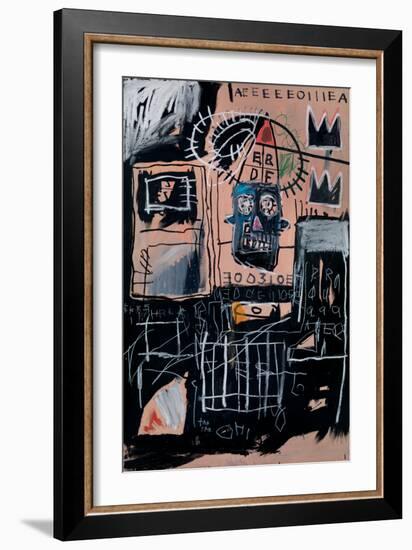 Untitled (Loans)-Jean-Michel Basquiat-Framed Giclee Print