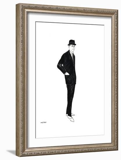 Untitled (Male Fashion Figure), c. 1960-Andy Warhol-Framed Art Print