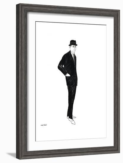 Untitled (Male Fashion Figure), c. 1960-Andy Warhol-Framed Art Print