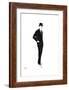 Untitled (Male Fashion Figure), c. 1960-Andy Warhol-Framed Art Print