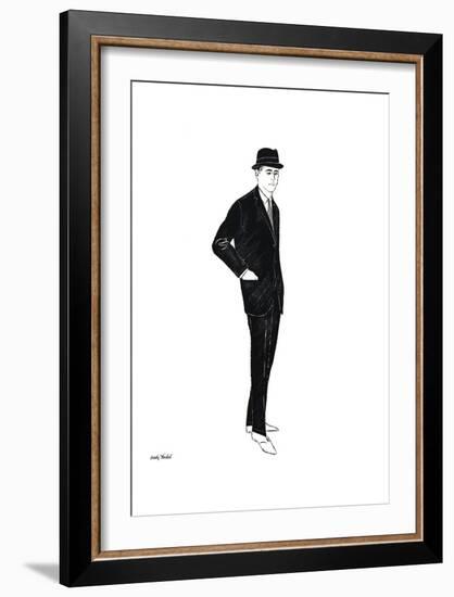 Untitled (Male Fashion Figure), c. 1960-Andy Warhol-Framed Art Print