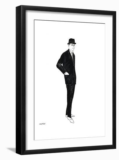 Untitled (Male Fashion Figure), c. 1960-Andy Warhol-Framed Art Print