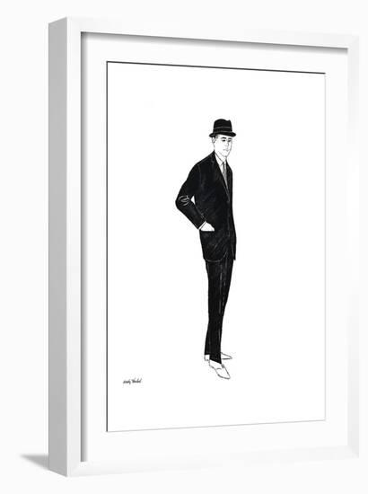 Untitled (Male Fashion Figure), c. 1960-Andy Warhol-Framed Art Print