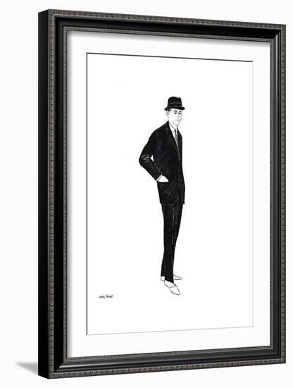 Untitled (Male Fashion Figure), c. 1960-Andy Warhol-Framed Art Print