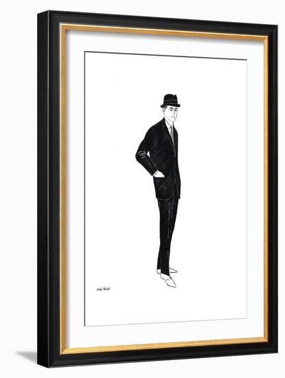 Untitled (Male Fashion Figure), c. 1960-Andy Warhol-Framed Art Print