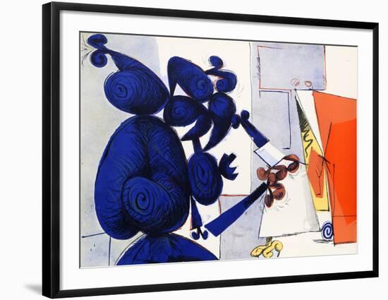 Untitled - Man and Bird I-Dimitri Petrov-Framed Limited Edition