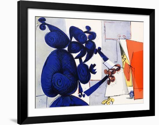 Untitled - Man and Bird I-Dimitri Petrov-Framed Limited Edition