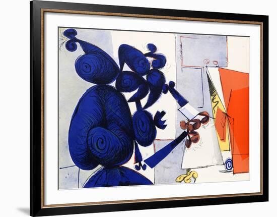 Untitled - Man and Bird I-Dimitri Petrov-Framed Limited Edition