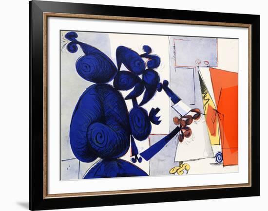 Untitled - Man and Bird I-Dimitri Petrov-Framed Limited Edition