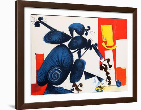 Untitled - Man and Bird II-Dimitri Petrov-Framed Limited Edition