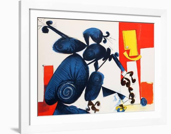 Untitled - Man and Bird II-Dimitri Petrov-Framed Limited Edition