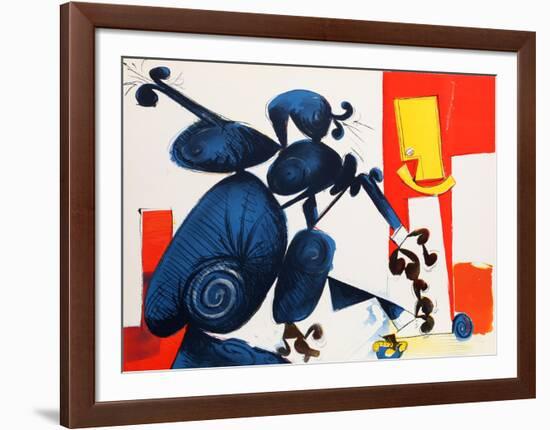 Untitled - Man and Bird II-Dimitri Petrov-Framed Limited Edition