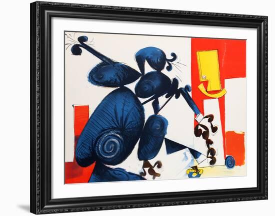 Untitled - Man and Bird II-Dimitri Petrov-Framed Limited Edition