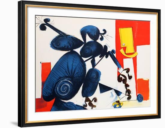 Untitled - Man and Bird II-Dimitri Petrov-Framed Limited Edition