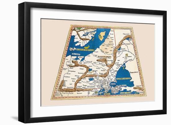 Untitled Map-Ptolemy-Framed Art Print