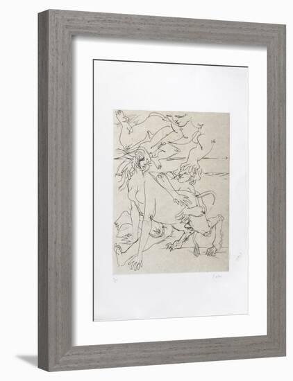 Untitled - Mythical Creatures VII-Dimitri Petrov-Framed Limited Edition