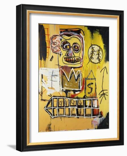 Untitled (Orange Sports Figure)-Jean-Michel Basquiat-Framed Giclee Print