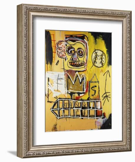 Untitled (Orange Sports Figure)-Jean-Michel Basquiat-Framed Giclee Print