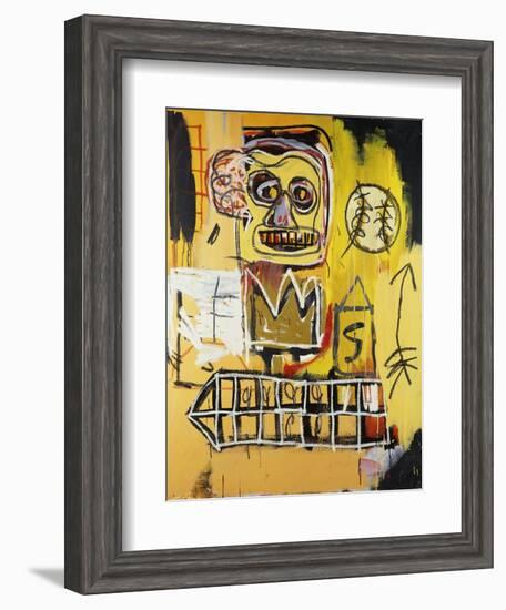 Untitled (Orange Sports Figure)-Jean-Michel Basquiat-Framed Giclee Print