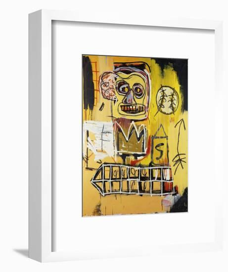 Untitled (Orange Sports Figure)-Jean-Michel Basquiat-Framed Giclee Print