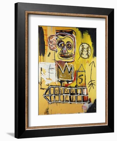 Untitled (Orange Sports Figure)-Jean-Michel Basquiat-Framed Giclee Print