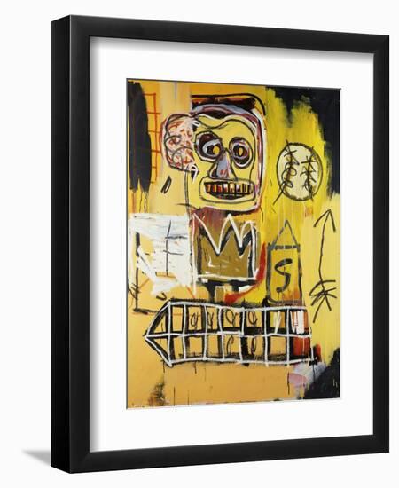 Untitled (Orange Sports Figure)-Jean-Michel Basquiat-Framed Giclee Print